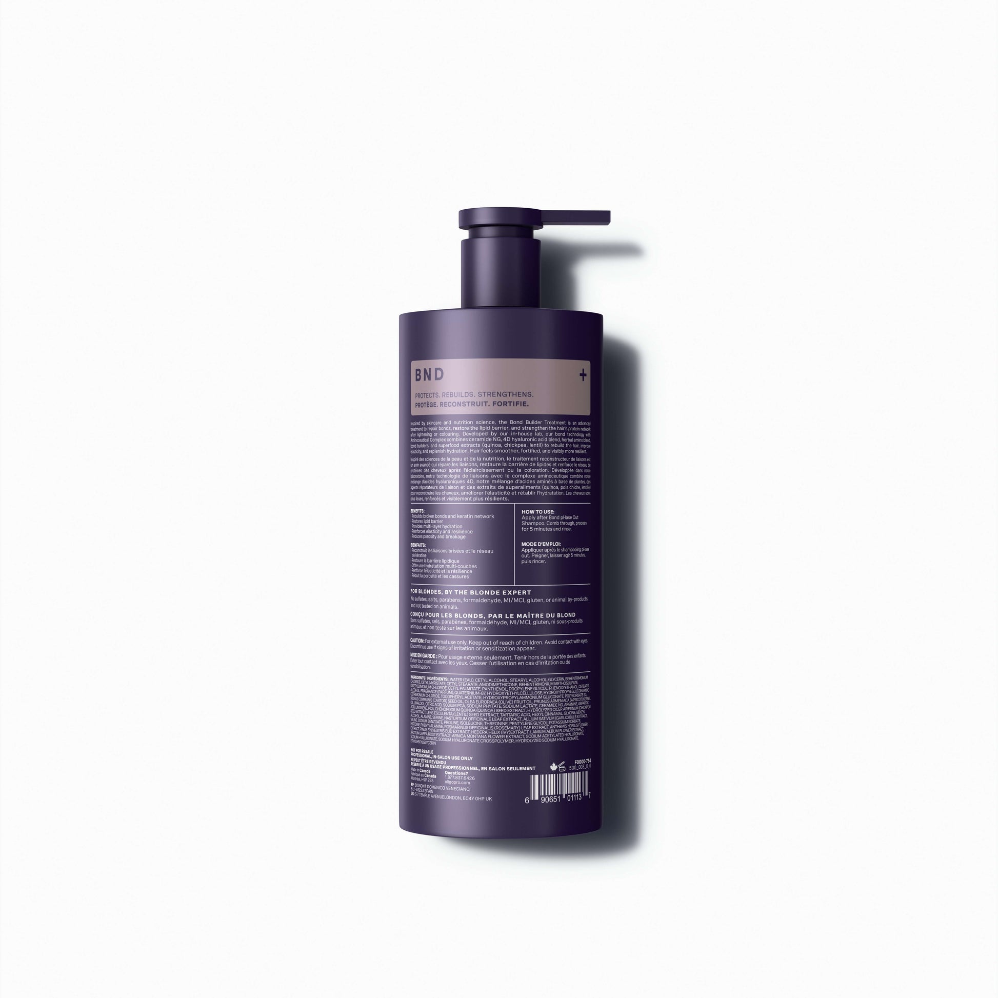 Oligo Professionnel – Blacklight Bond Building & Repair Treatment 500 ml – official product view