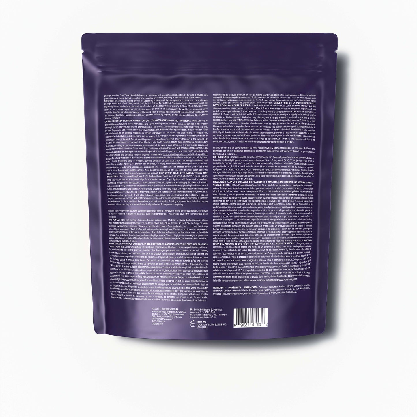 Oligo Professionnel – Blacklight – Ash Blonde Bleach – official product view