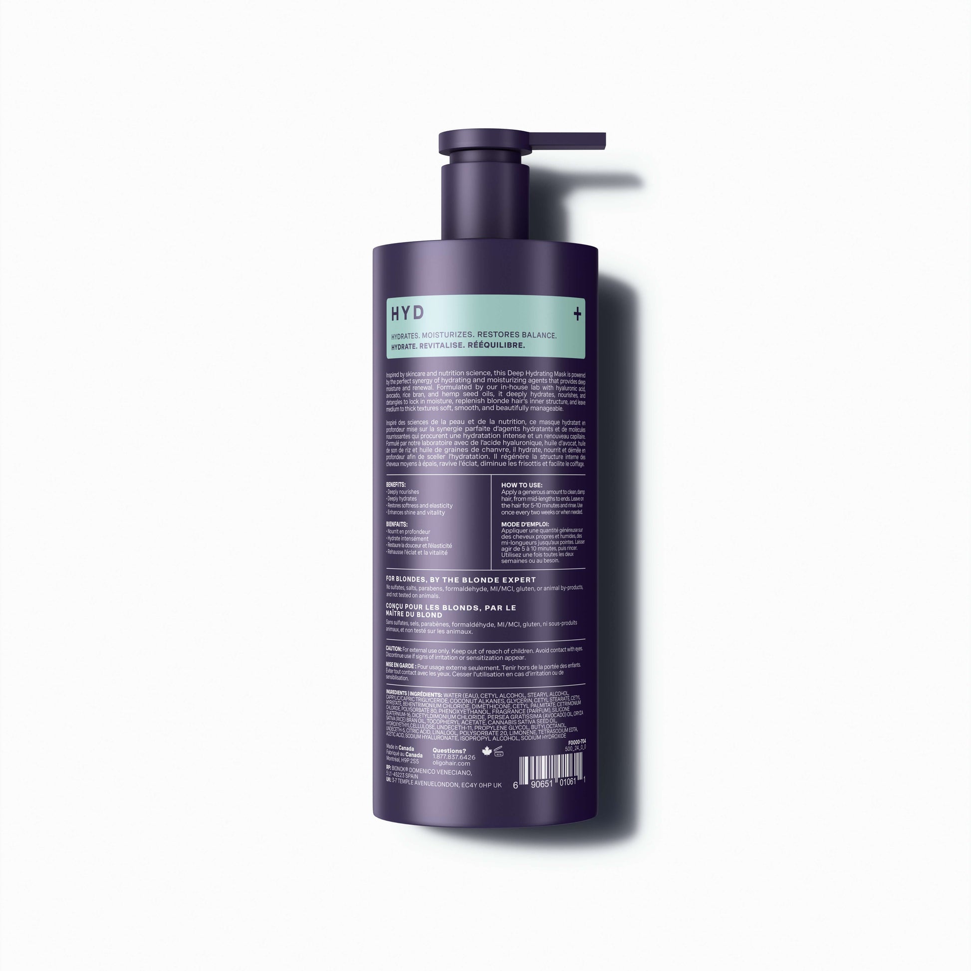 Oligo Professionnel – Blacklight – Intensive Hydrating Mask Hyd – official product view
