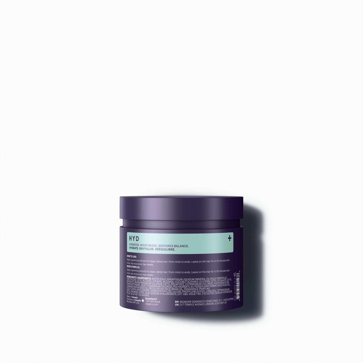 Oligo Professionnel – Blacklight – Hydrating Mask Hyd – official product view