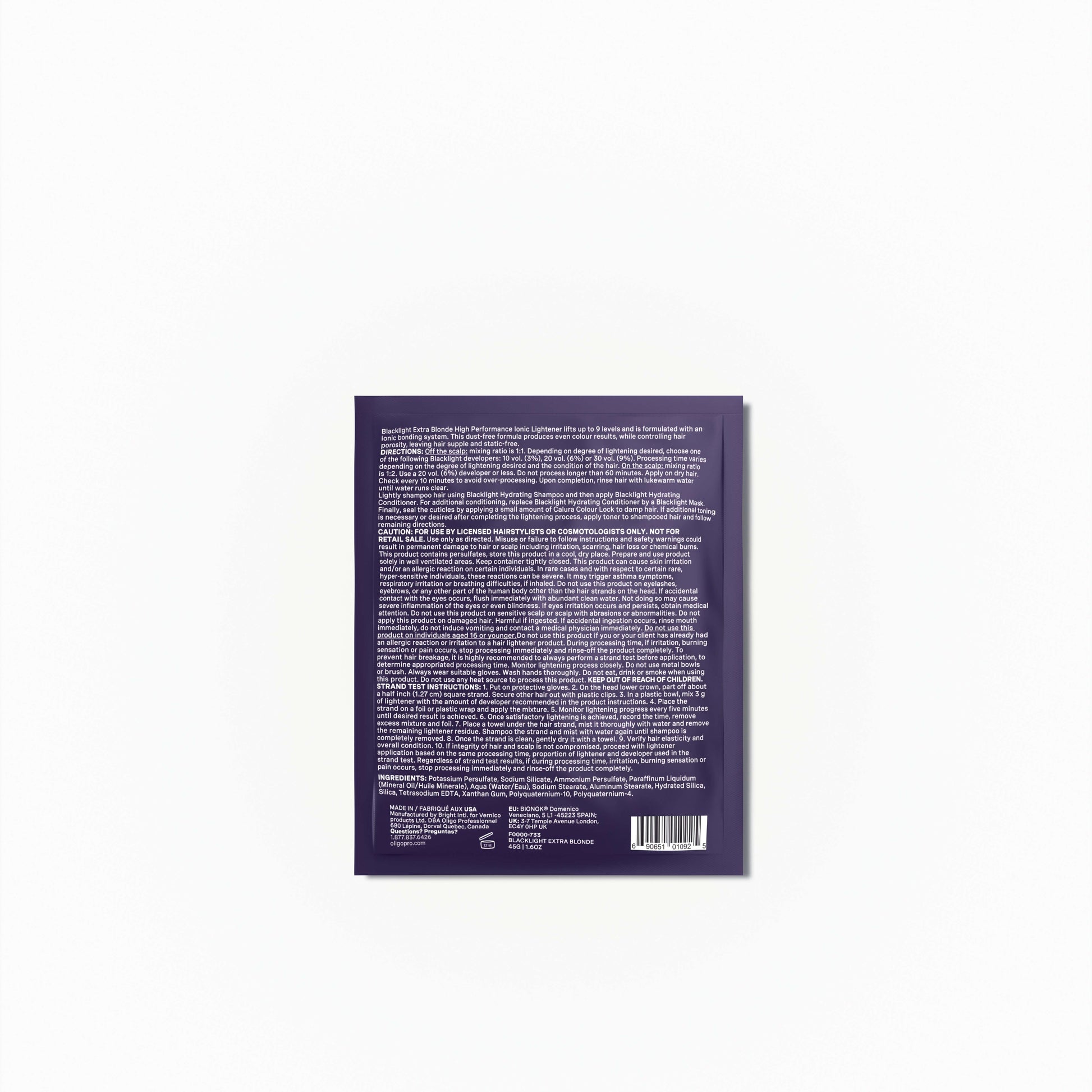 Oligo Professionnel – Blacklight – Extra Blonde Bleach – official product view