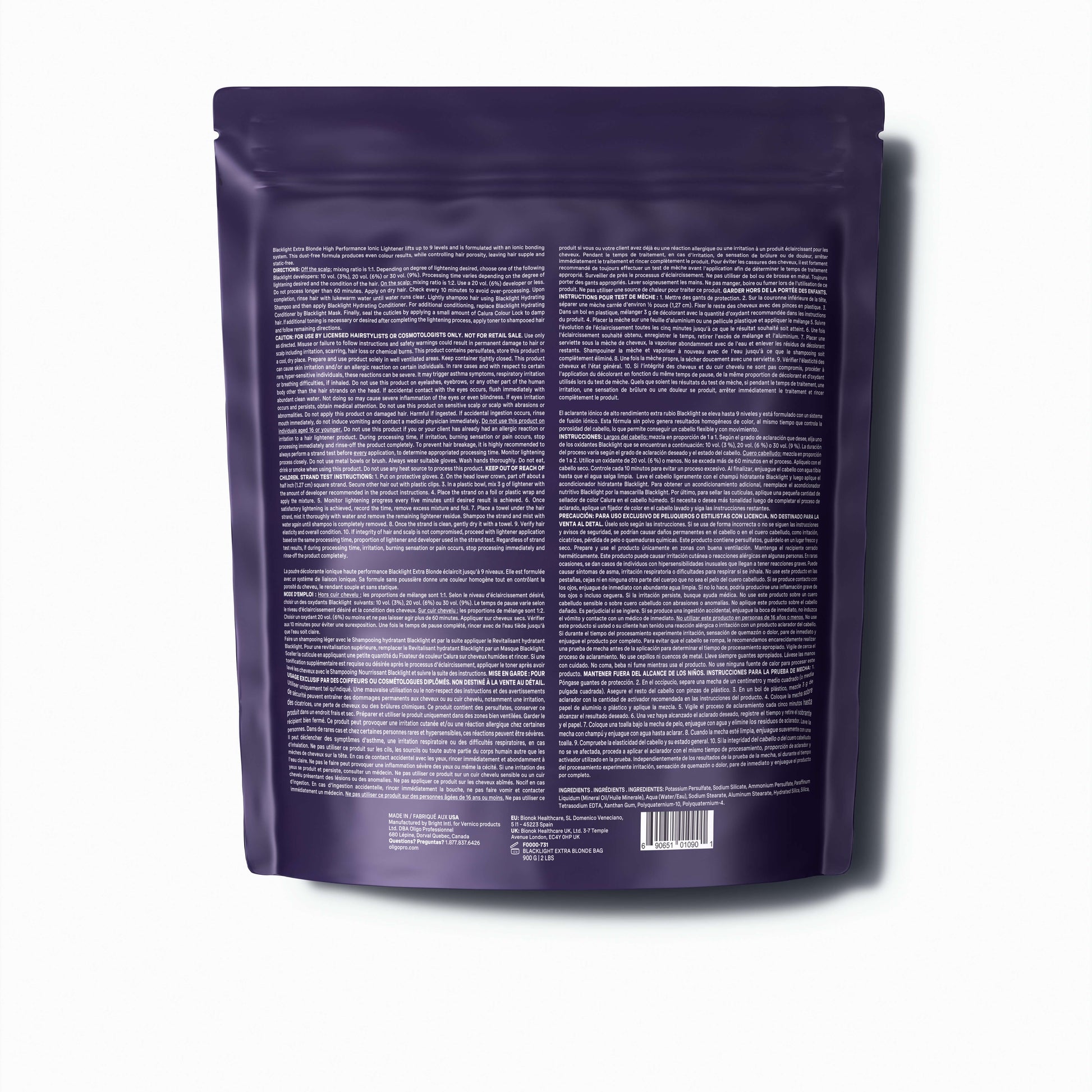 Oligo Professionnel – Blacklight – Extra Blonde Bleach – official product view