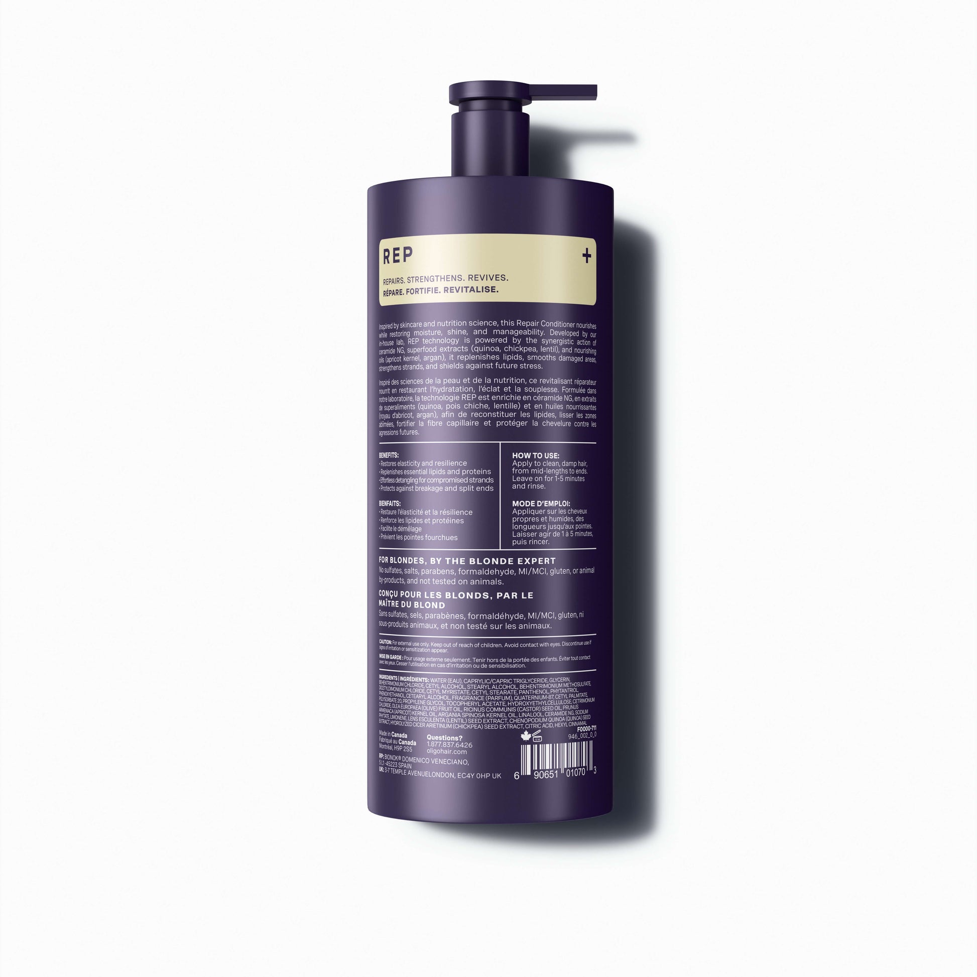 Oligo Professionnel – Blacklight – Repair Conditioner Rep – official product view