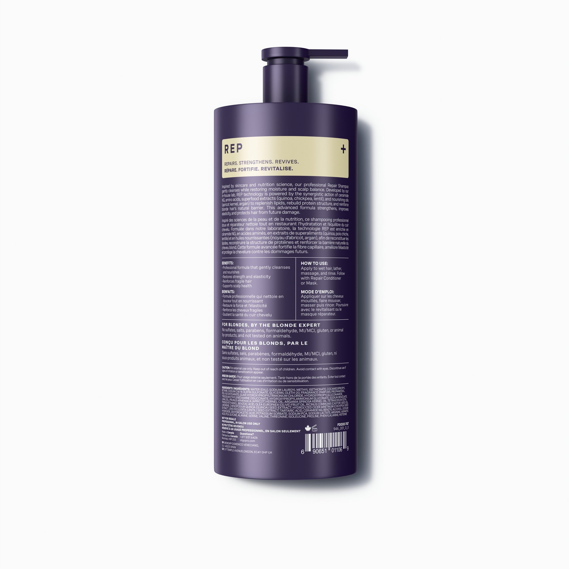 Oligo Professionnel – Blacklight Repair Shampoo Liter – Professionnel – official product view