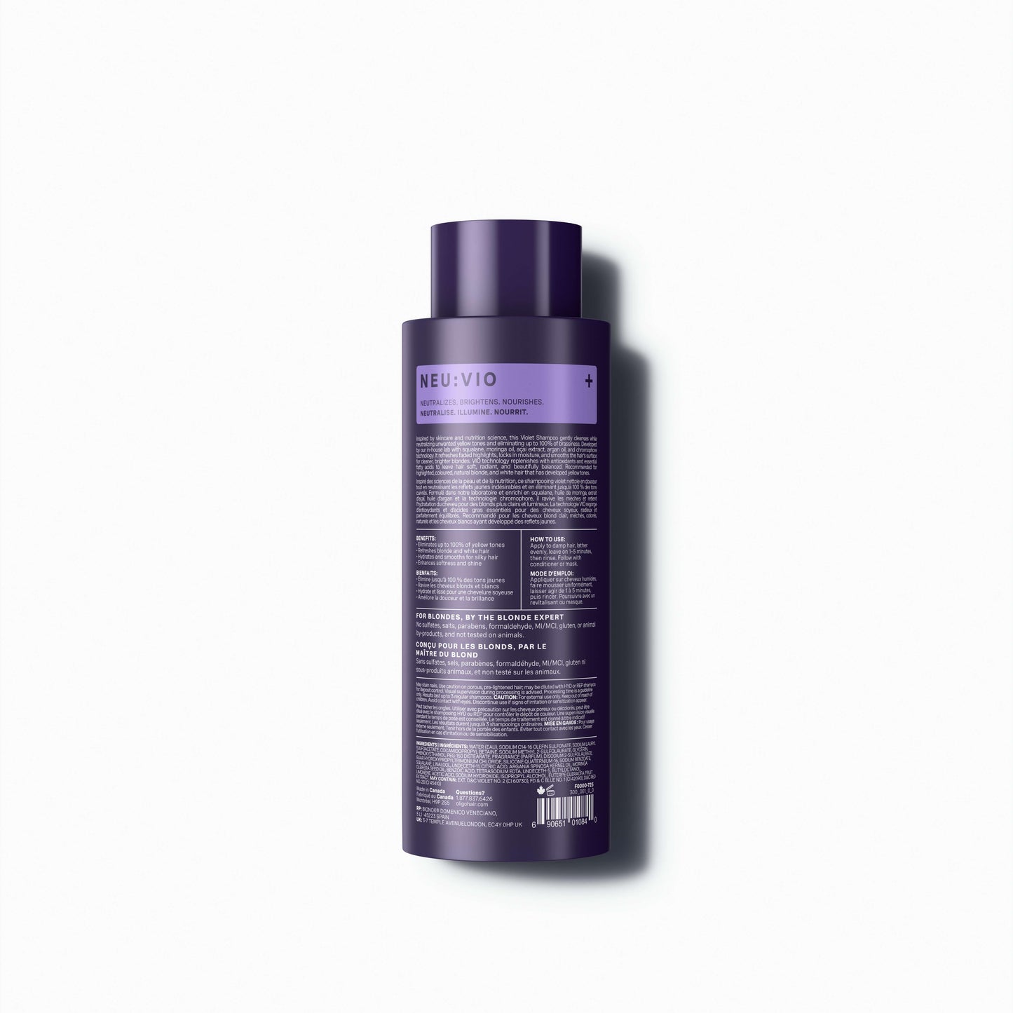 Oligo Professionnel – Blacklight – Violet Shampoo Neu:Vio – official product view