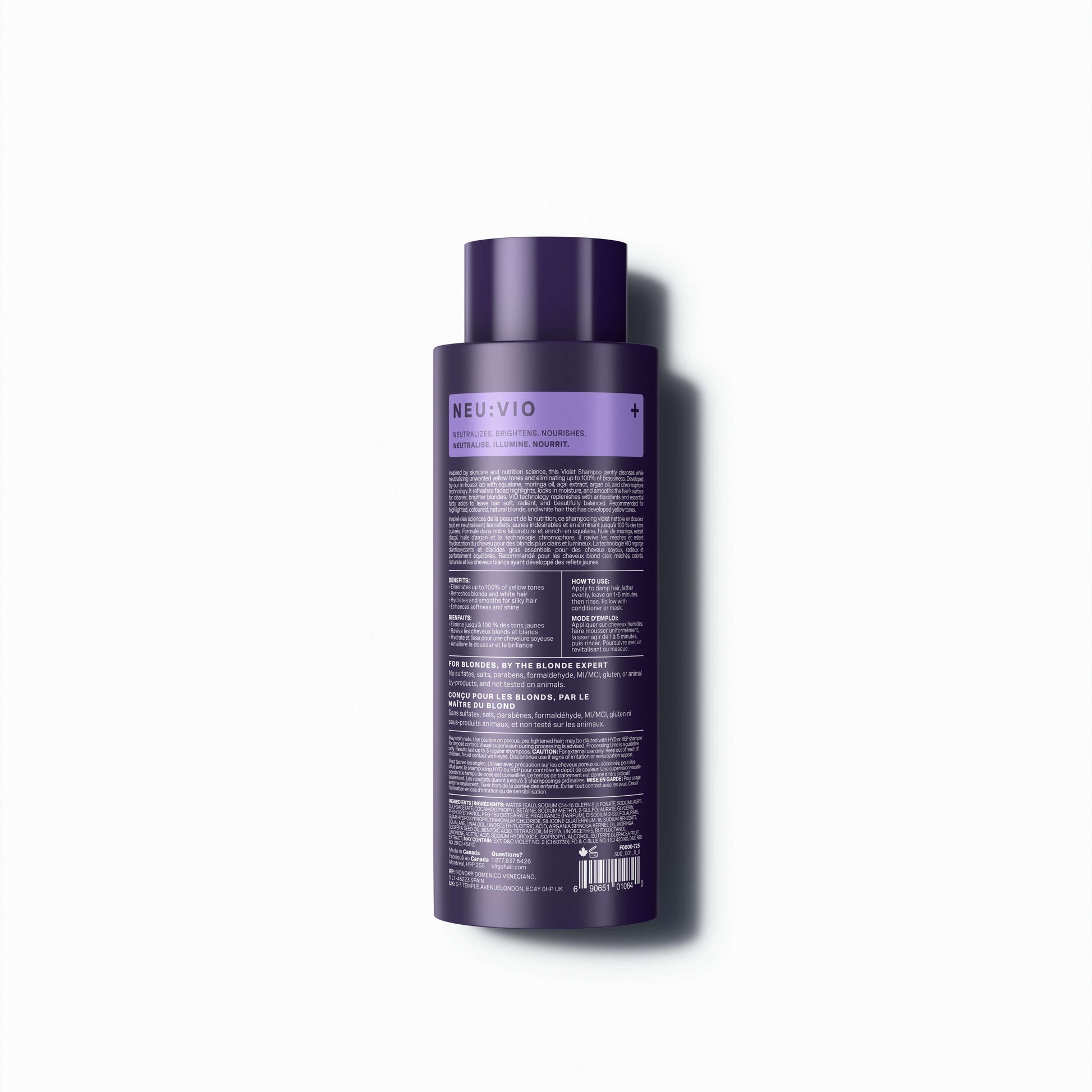 Oligo Professionnel – Blacklight – Violet Shampoo Neu:Vio – official product view