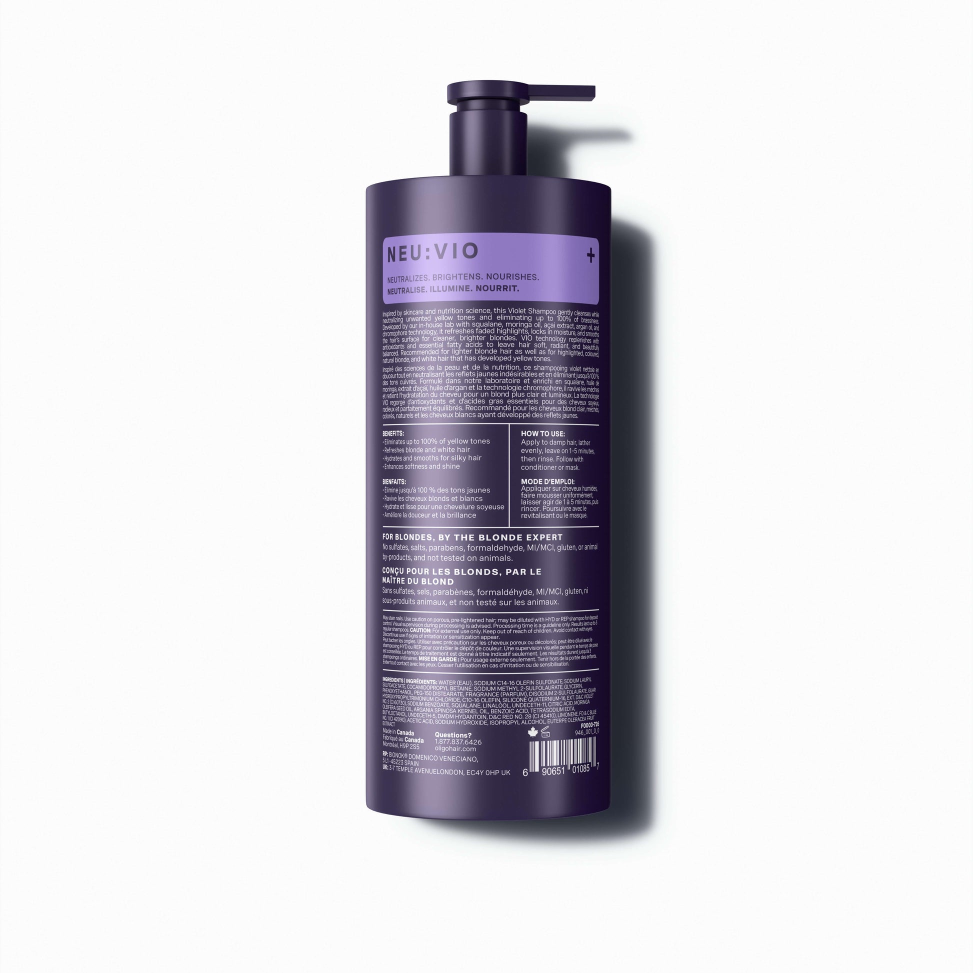 Oligo Professionnel – Blacklight – Violet Shampoo Neu:Vio – official product view