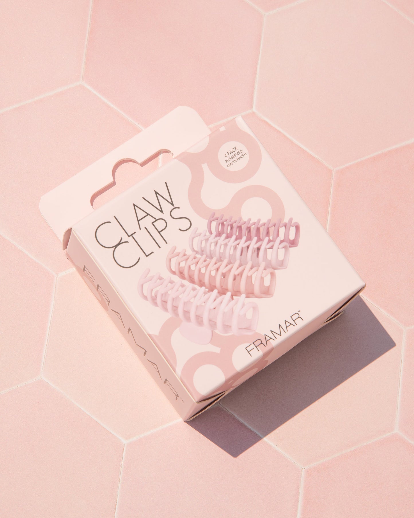 Framar Blush Claw Clips – 4 Pack