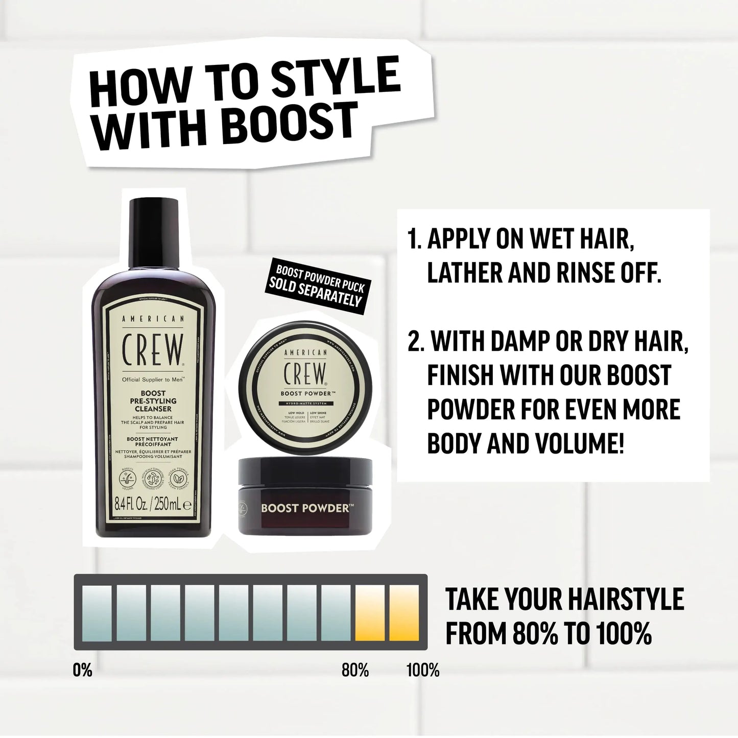 How to style with Boost Pre-Styling Shampoo