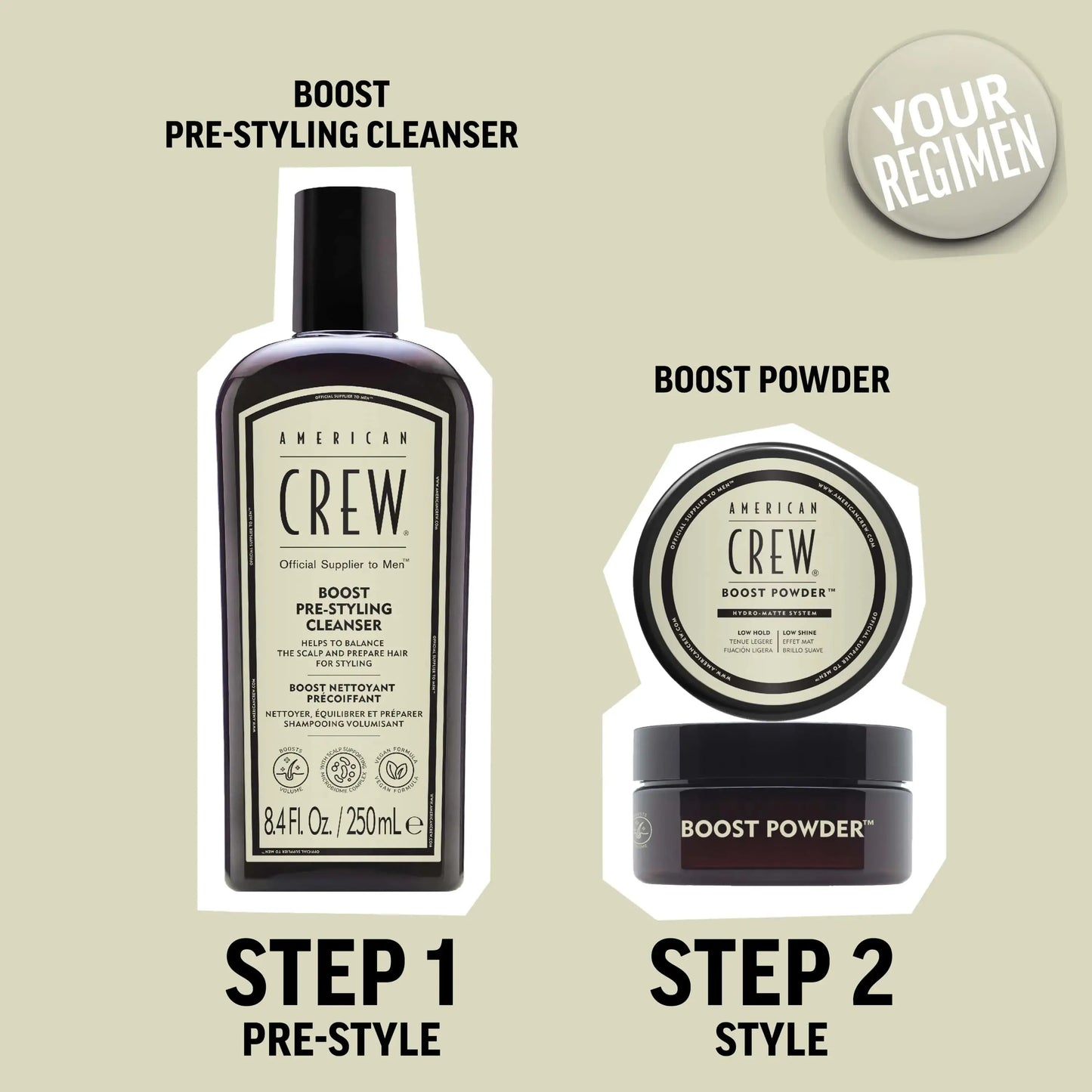 Boost Pre-Styling Shampoo styling steps