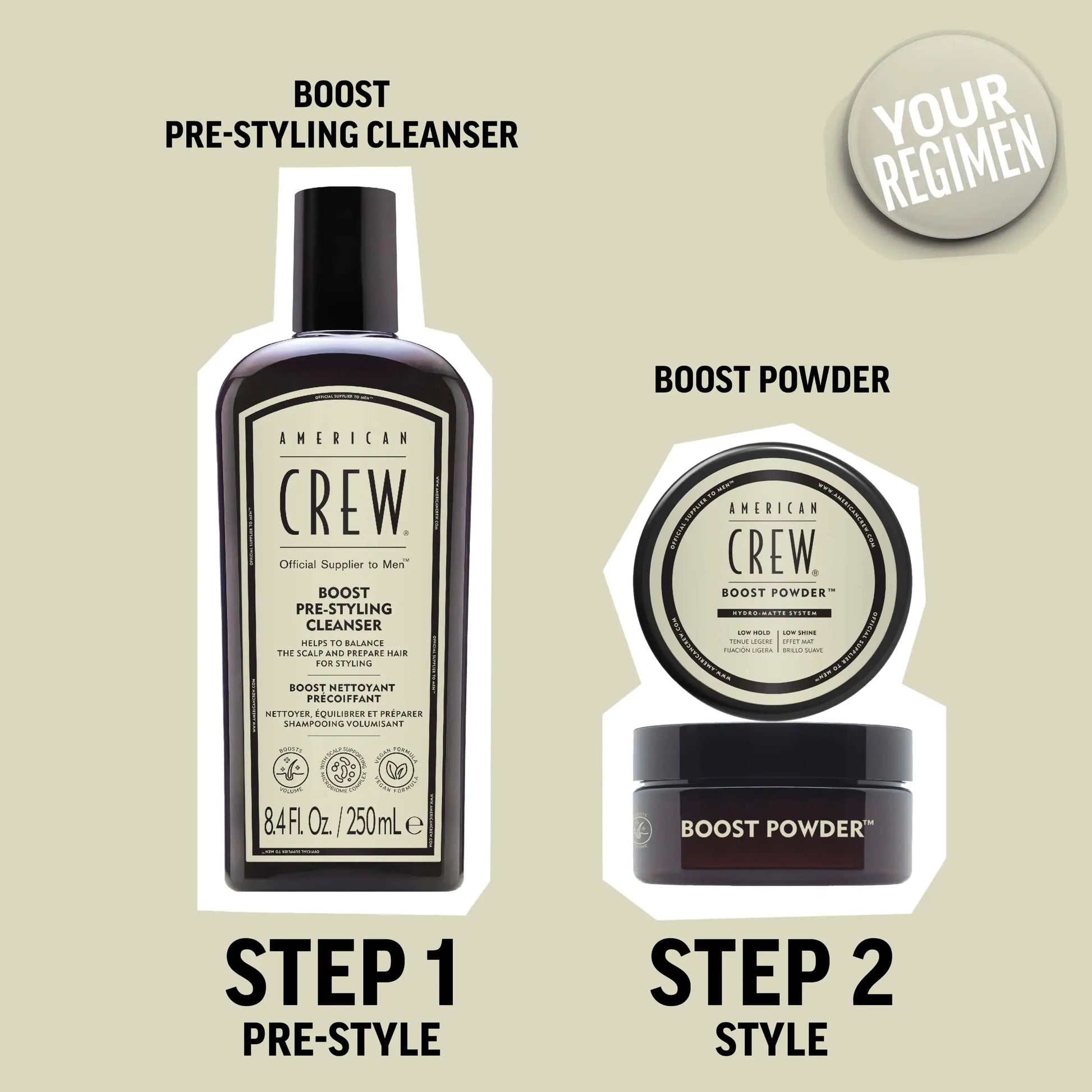 Boost Pre-Styling Shampoo styling steps