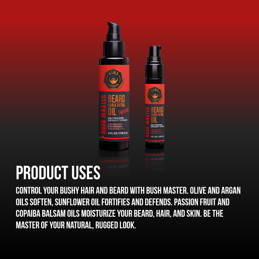 Bush Master Beard, Hair & Tattoo Oil
