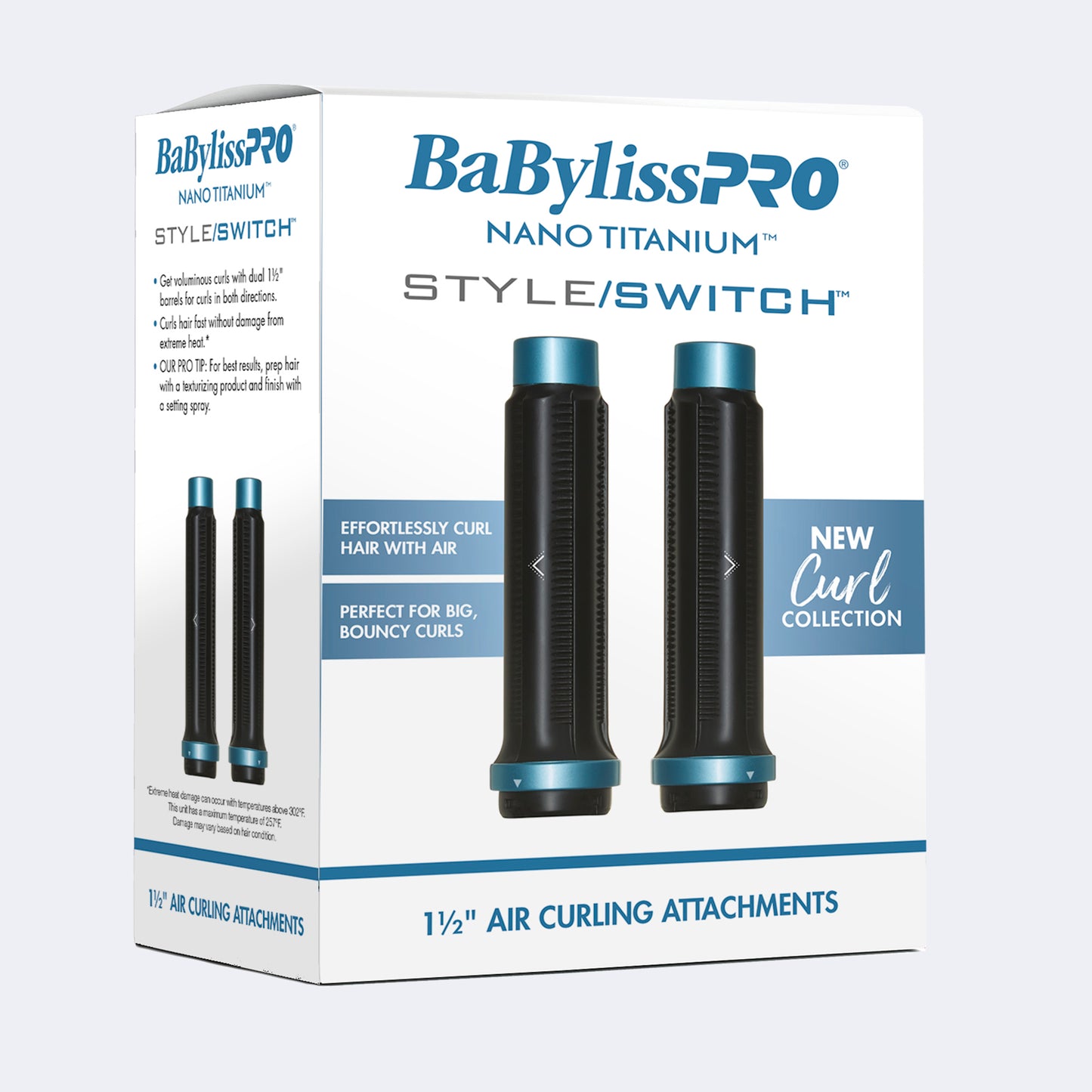 BaBylissPRO Style/Switch Air Curling Attachments – 1-1/2 Inch