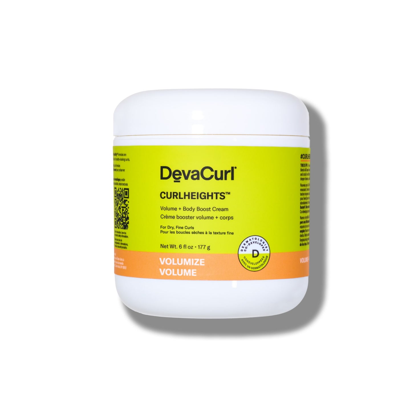 DevaCurl CurlHeights Volume + Body Boost Cream – Lightweight Volumizing Styler