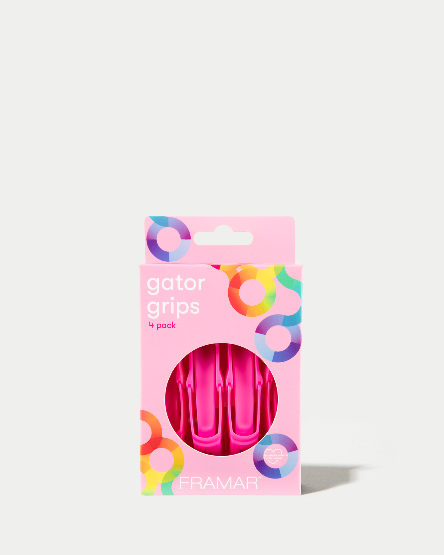 Framar Gator Grip Clips - Pink