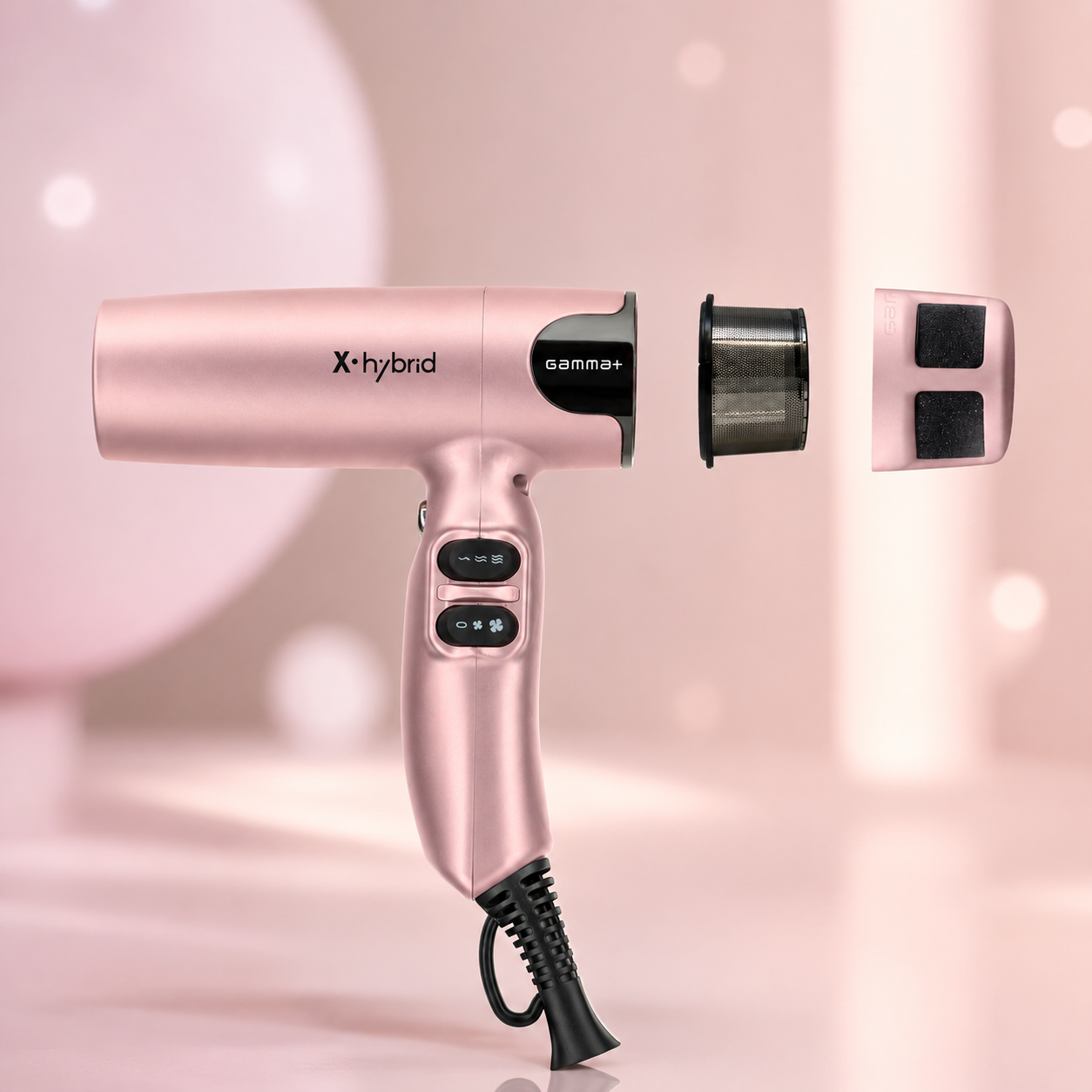 Gamma+ X-Hybrid Professional Hair Dryer – Rose Gold
