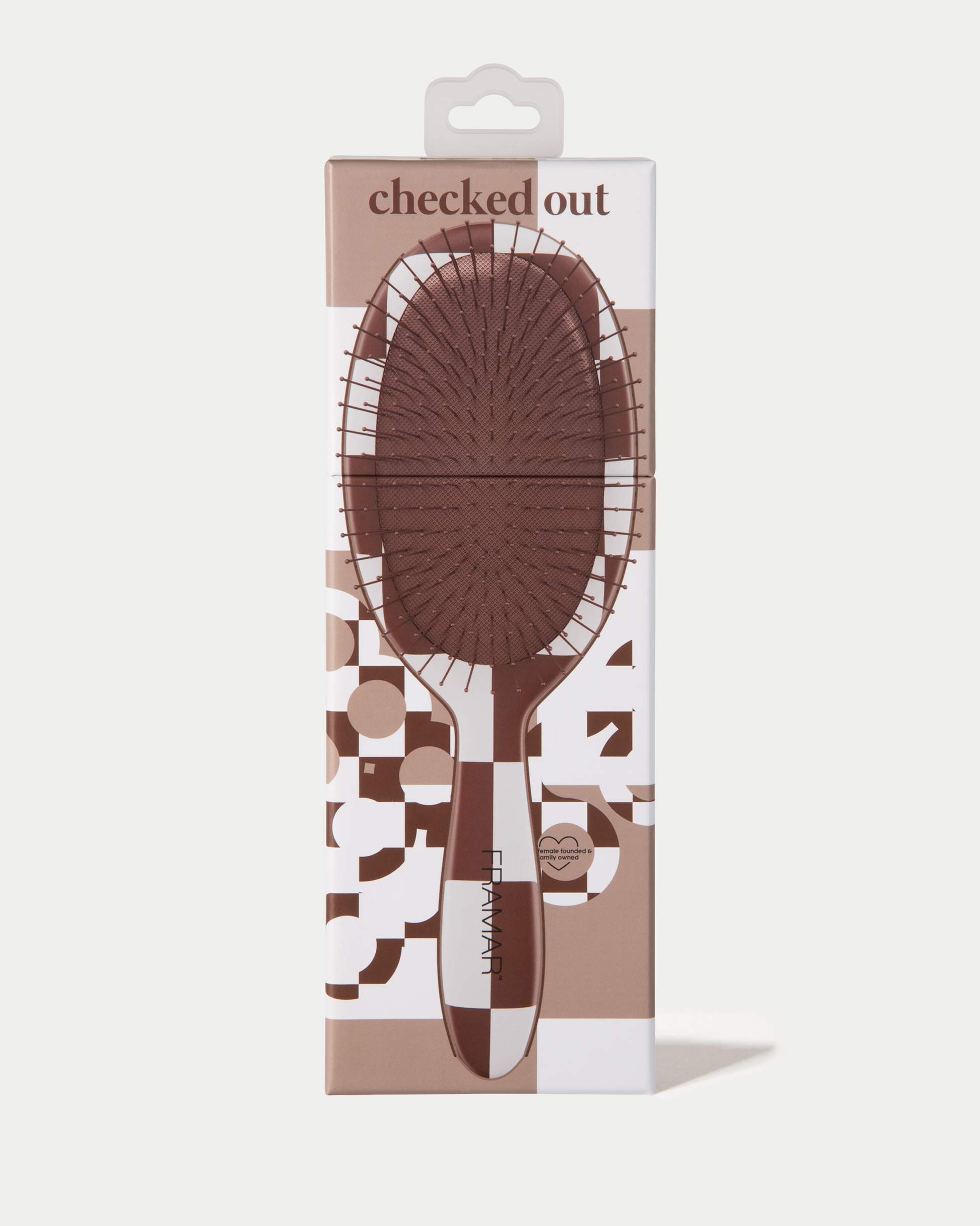 Framar Checked Out Chocolate - Detangle Brush