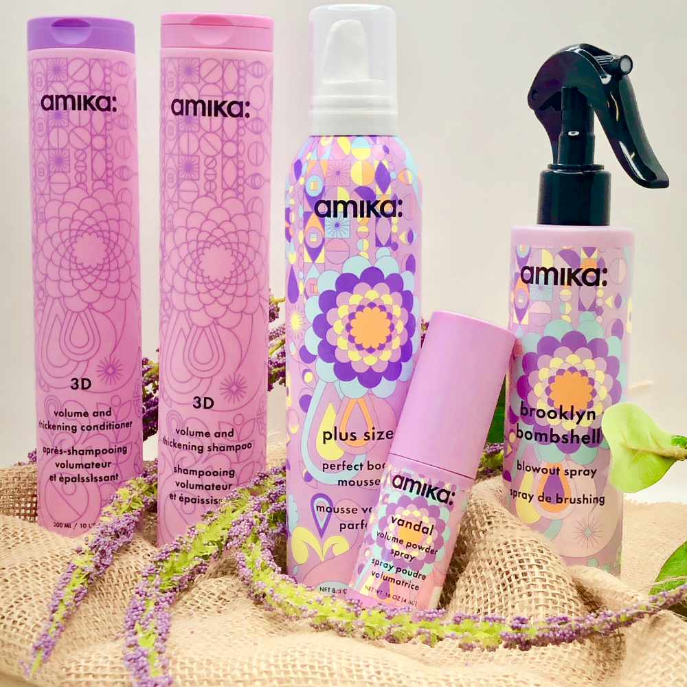Amika - 3 D - Après-shampooing volumateur et épaississant | 10 oz | 