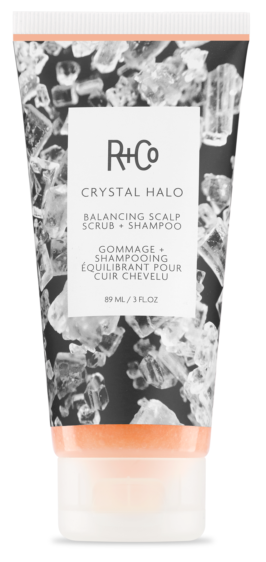 R+CO Crystal Halo Balancing Scalp Scrub + Shampoo - Purifying 3oz