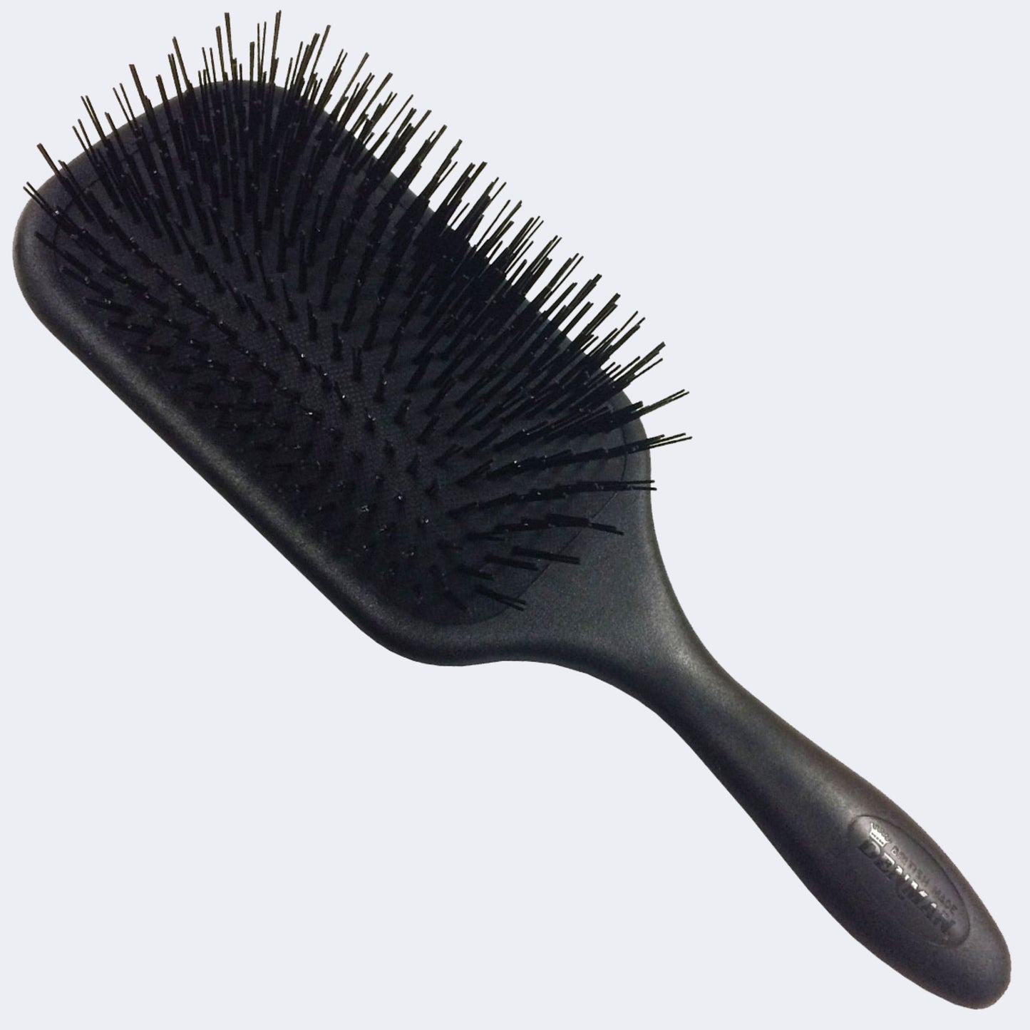 Premium detangling brush with soft nylon bristles