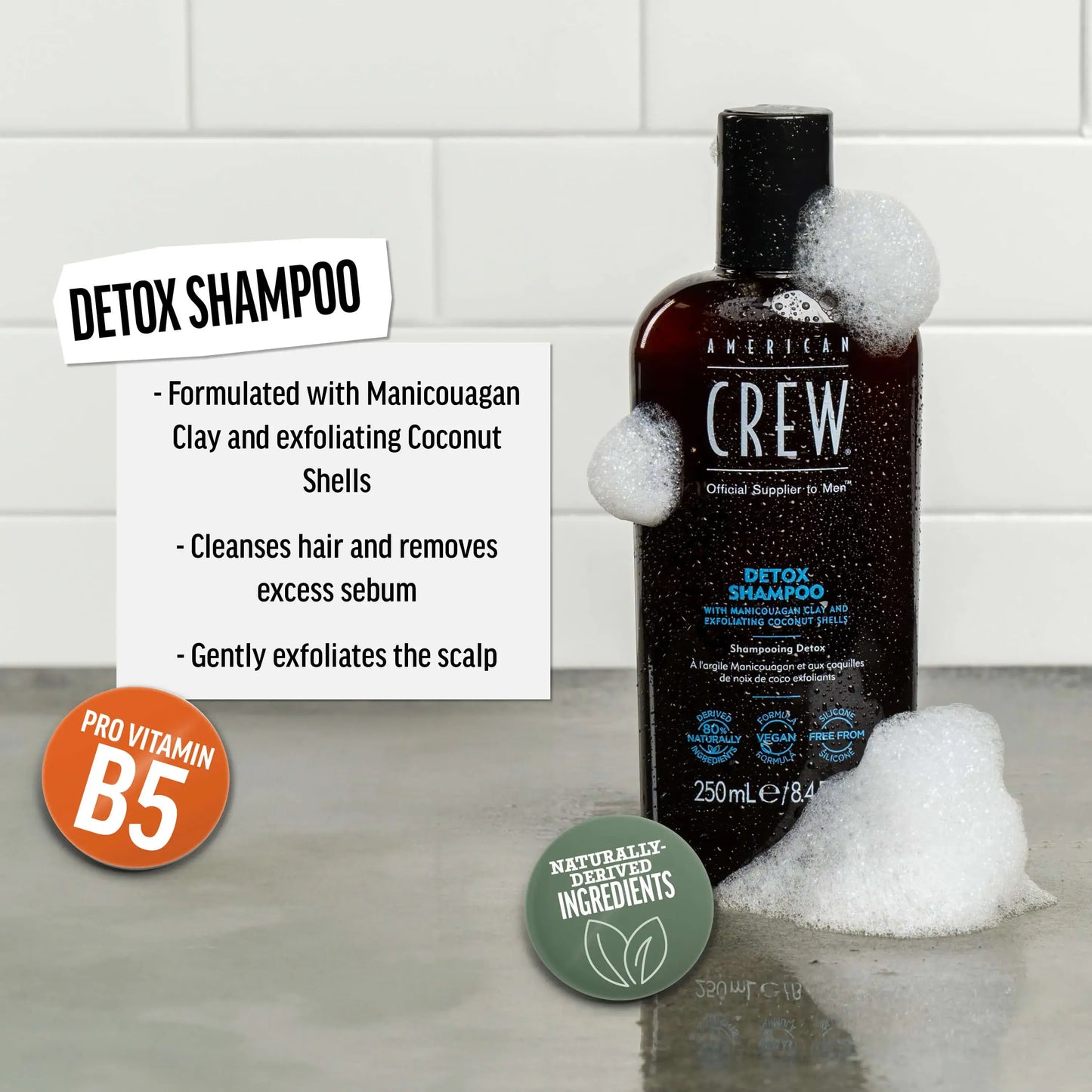 American Crew Detox Shampoo – Purifying Buildup Removal
