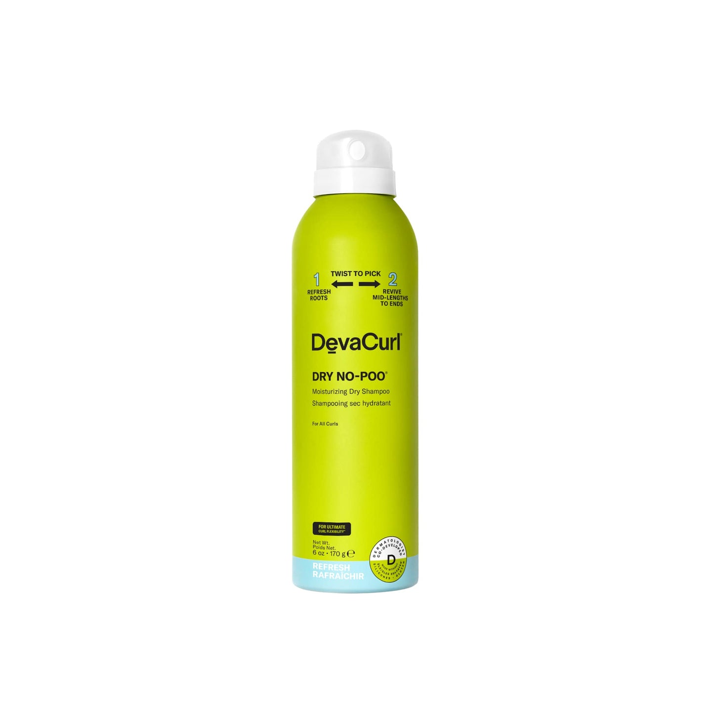 DevaCurl Dry No-Poo Moisturizing Dry Shampoo – Curl-Safe Refresher