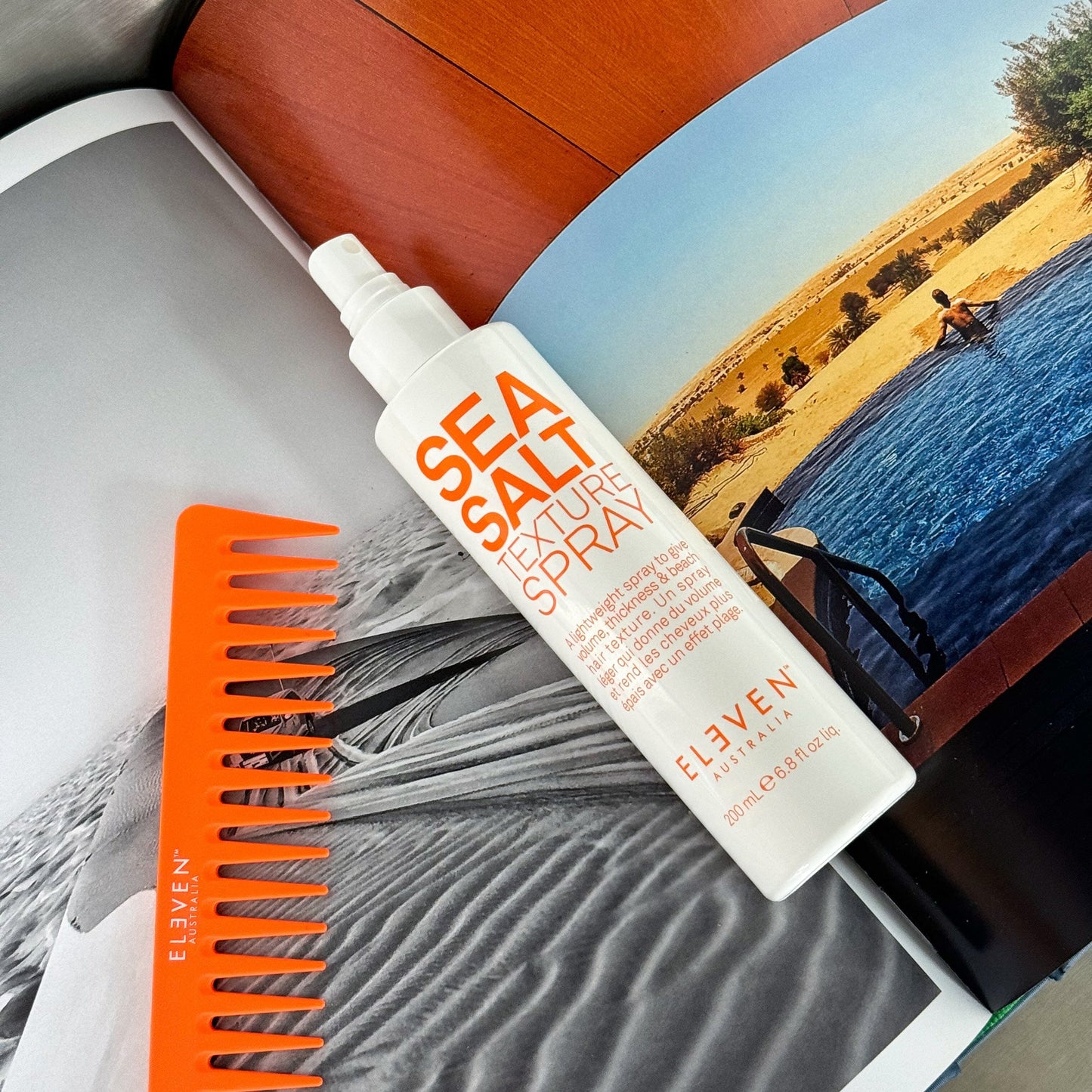 Eleven Australia Orange Carbon Fibre Comb – official product image 2