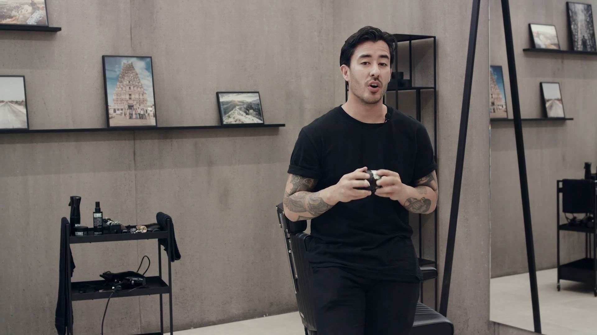 STMNT Dry Clay 100ml — in the barbershop, official brand imagery