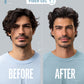 American Crew Fiber Gel before and after styling result