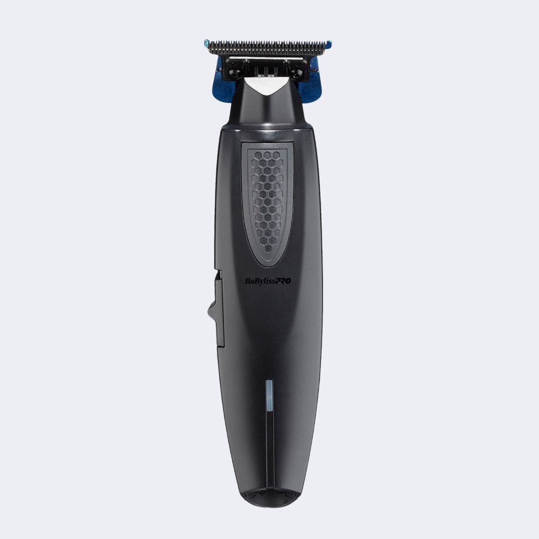 BaBylissPRO LithiumFX+ Ergonomic Trimmer – Blue DLC/Titanium T-Blade, 4-Hour Runtime