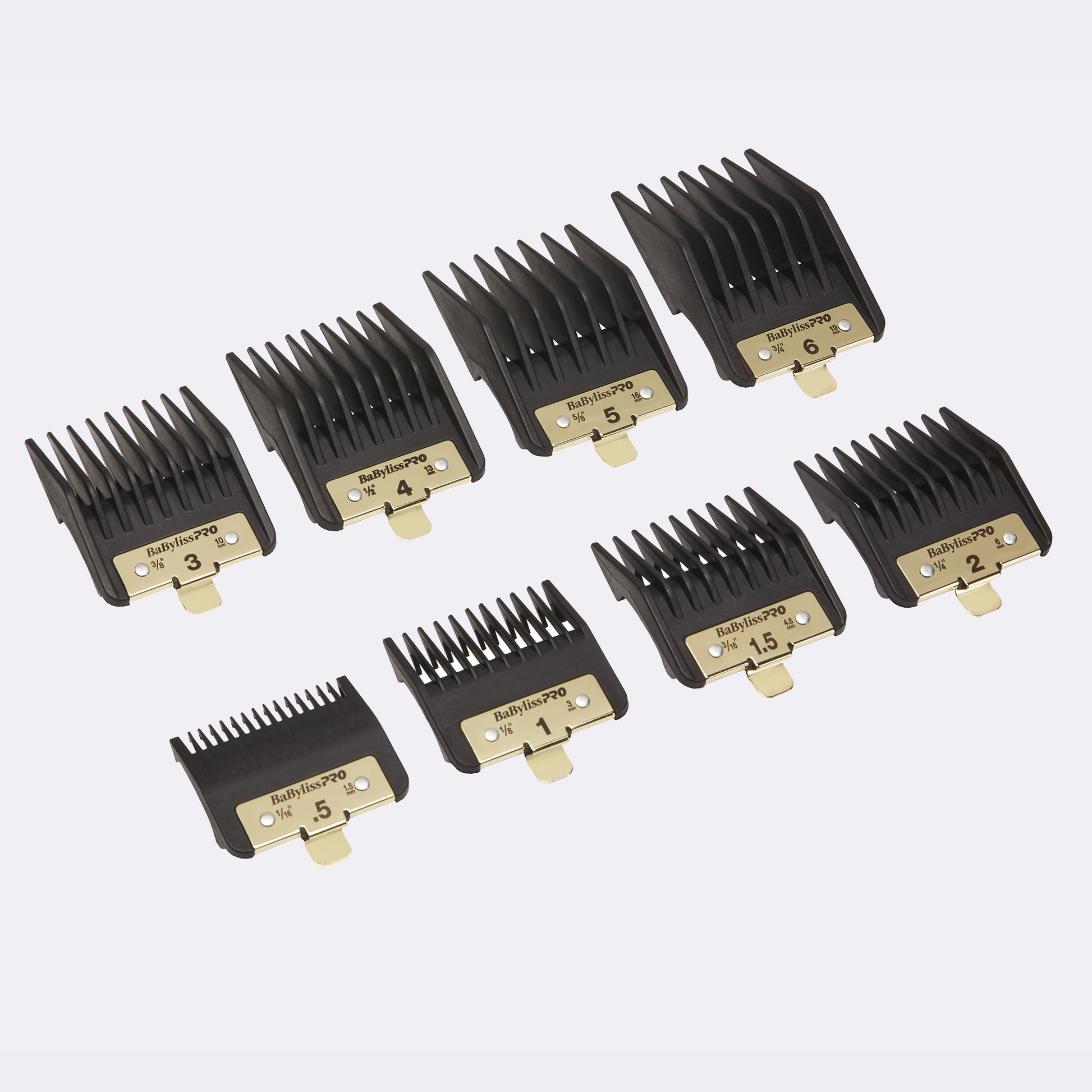 BaBylissPRO Premium Clipper Guards – Consistent Snap-On Lengths