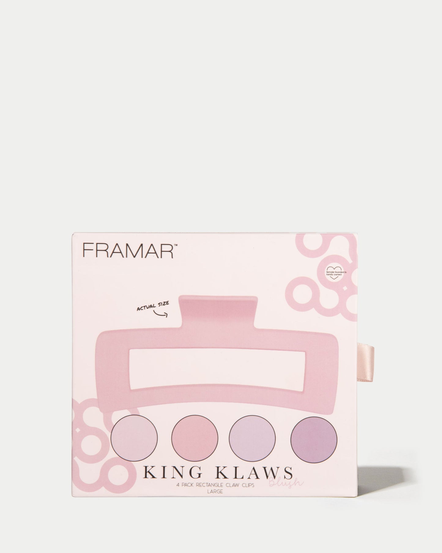 Framar Blush King Klaws Clips – 4 Pack