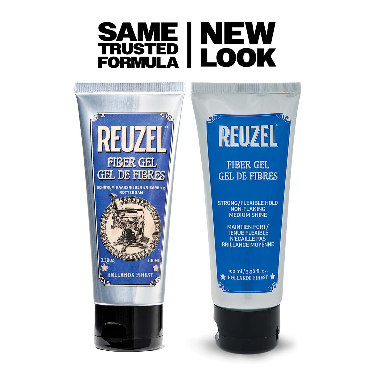 Reuzel Fiber Gel - Strong Hold & Low Shine for Men, 200ml
