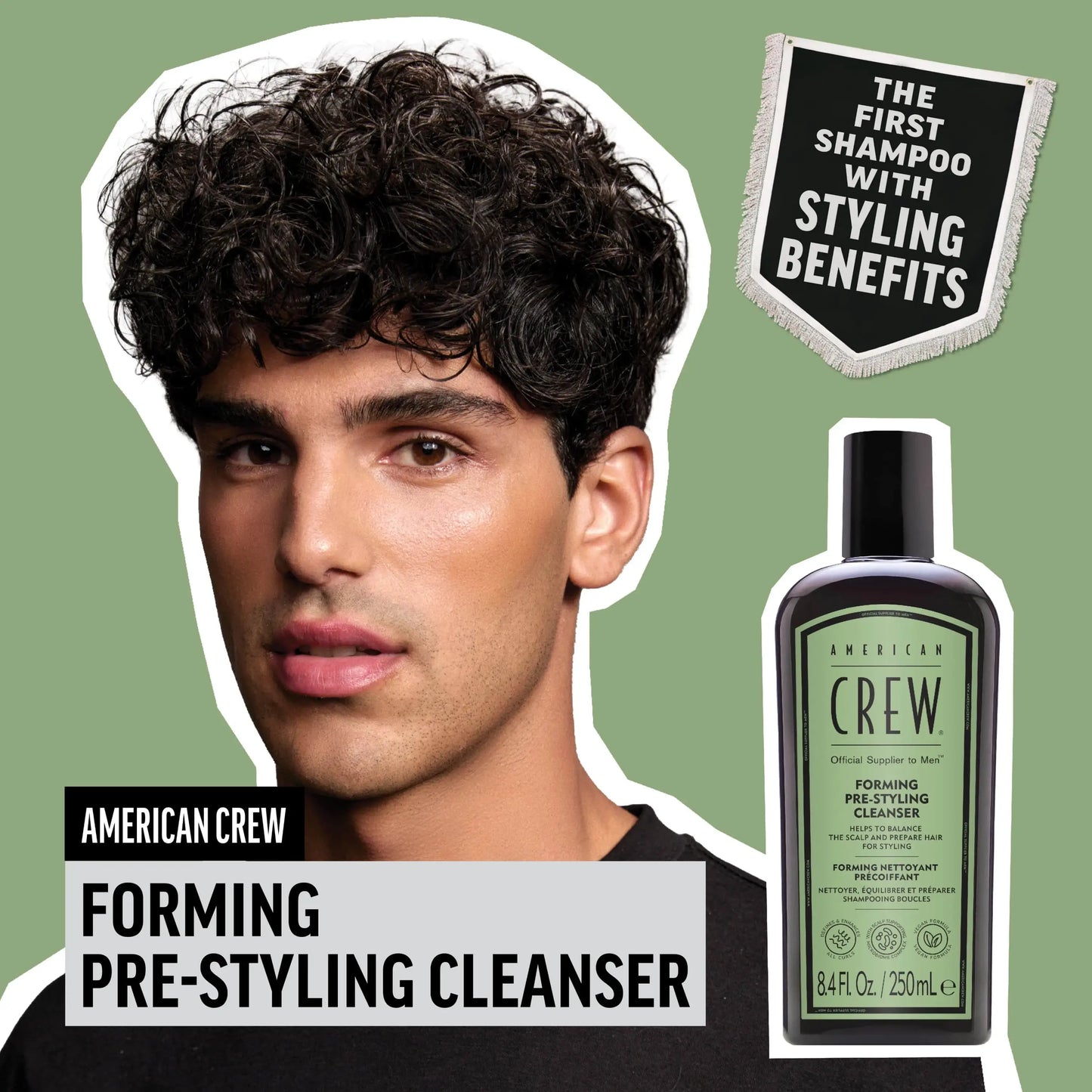 American Crew Forming Cream Pre-Styling Shampoo lifestyle image