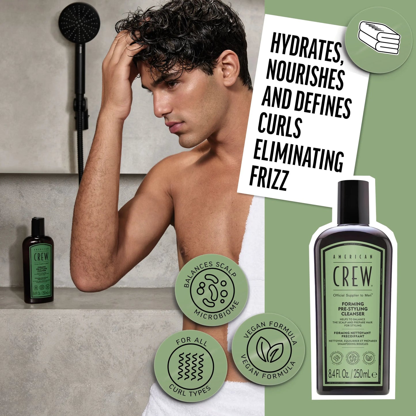 Forming Cream Pre-Styling Shampoo key benefit