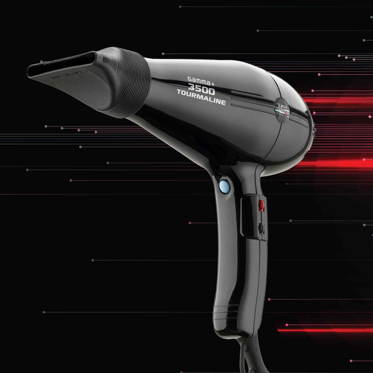 Gamma+ 3500 Professional Hair Dryer – Black