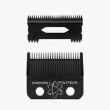 Gamma+ Faper Black DLC Clipper Blade & Slim Deep Tooth Cutter – Professional