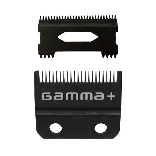 Gamma+ Black DLC Fade Clipper Blade and Shallow Tooth 2.0 Cutter – Professional