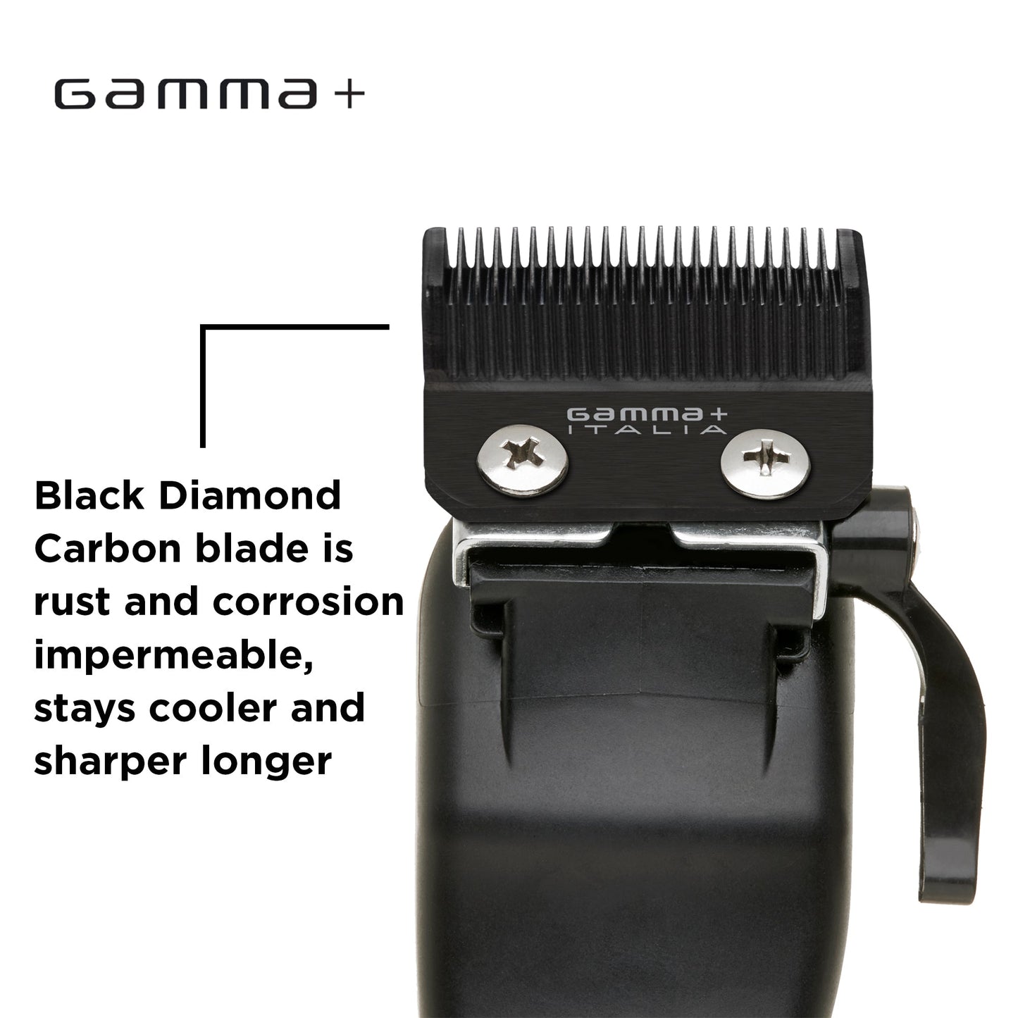 Gamma+ X-Ergo Professional Hair Clipper – GPFBDTCB infographic