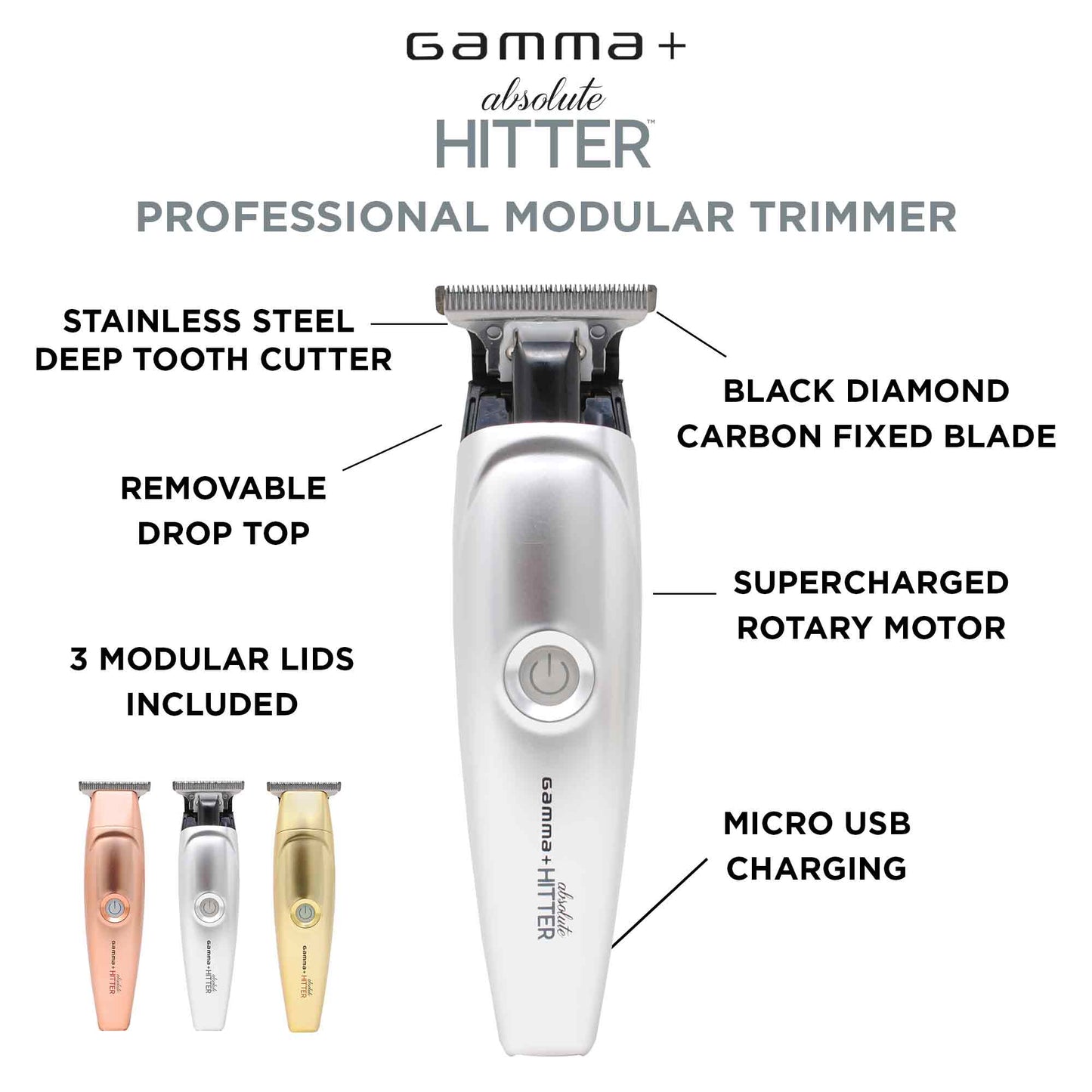 Gamma+ Absolute Hitter Professional Hair Trimmer – Professional
