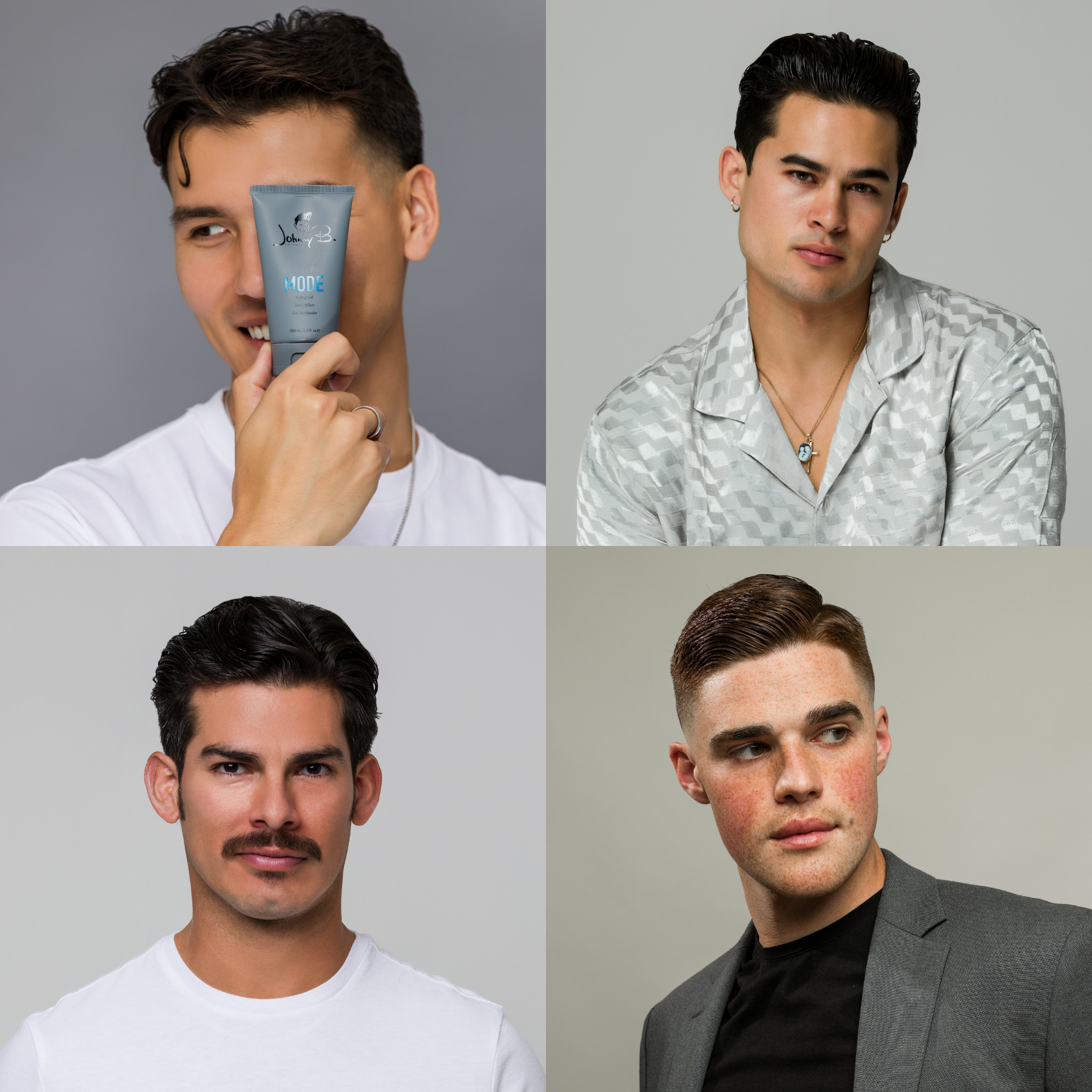 Johnny B - Mode - Styling Gel — styled looks created with Mode styling gel