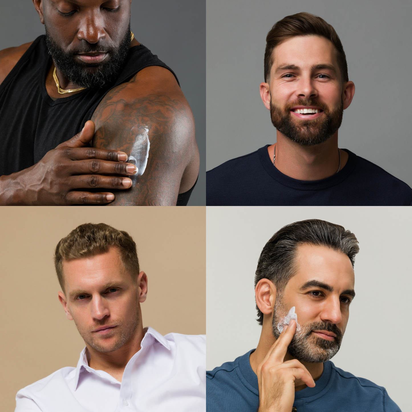 Johnny B Utility Cream — styled looks created with Utility Cream