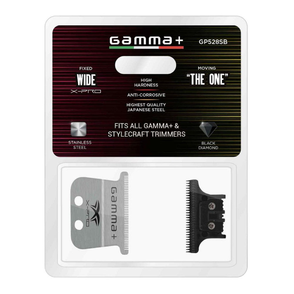 Gamma+ X-Pro Wide Stainless Steel & The One DLC Blade Set — image 3