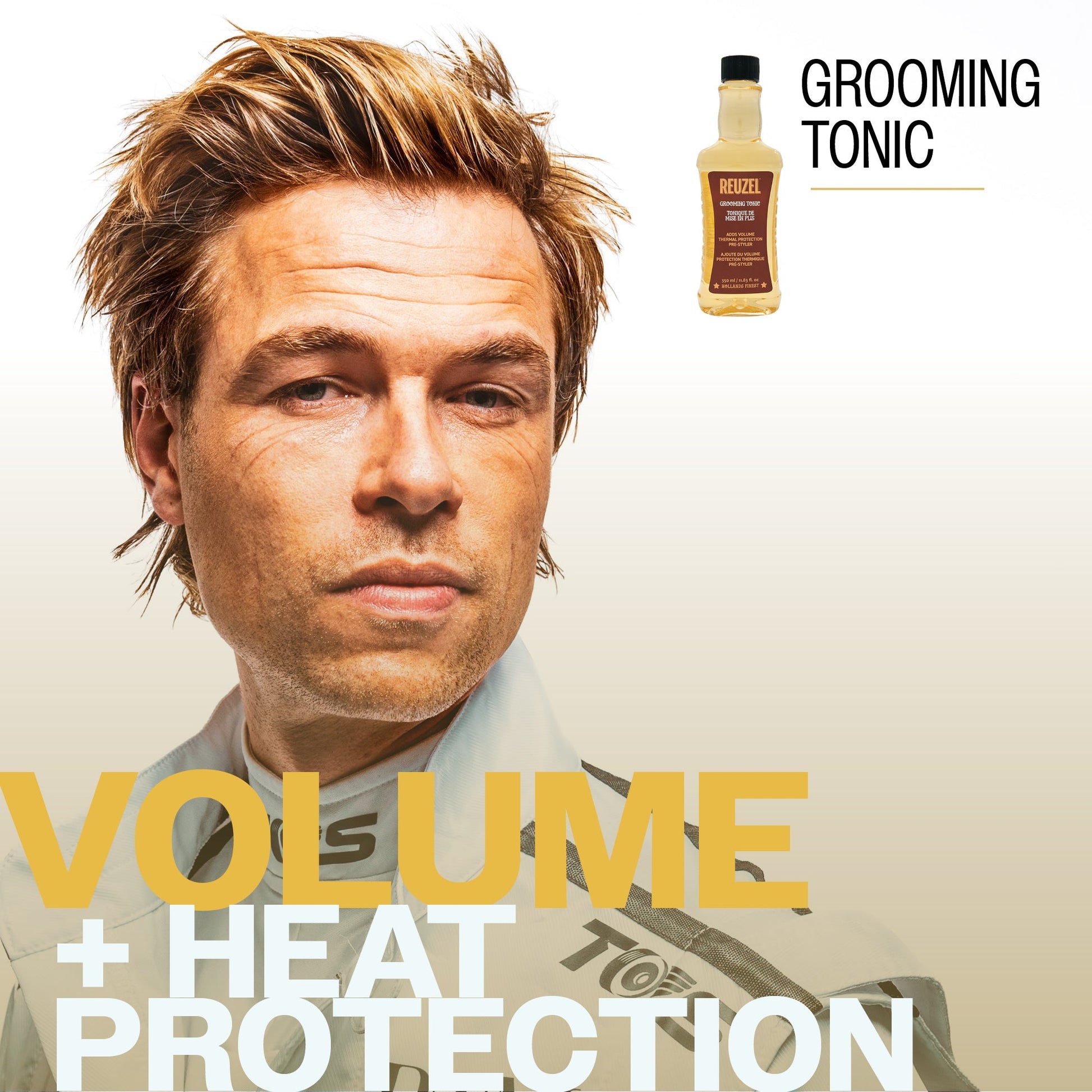 Reuzel Grooming Tonic - Long-Lasting Natural Hold for Styling - 350ml