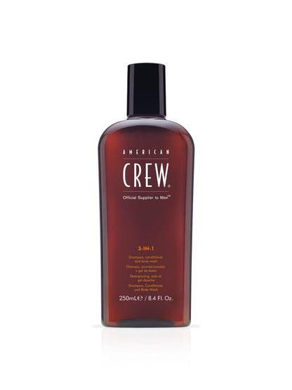 American Crew 3-in-1 — 250 ml bottle, front label reading 250mL / 8.4 Fl. Oz., plain white background