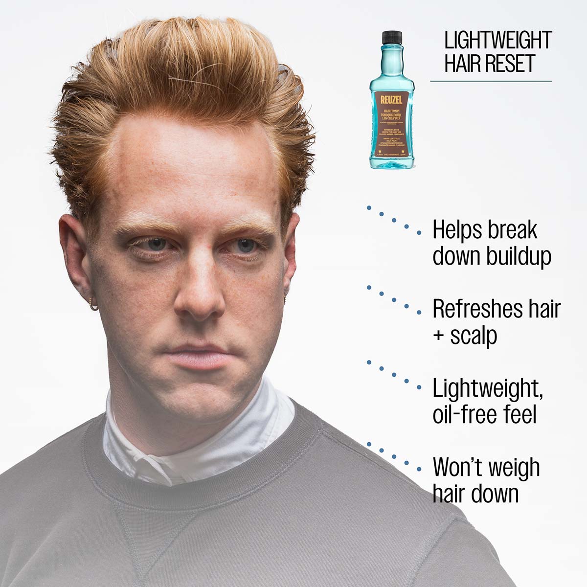 Reuzel Hair Tonic - Oil-Free Formula for All-Day Hold and Shine