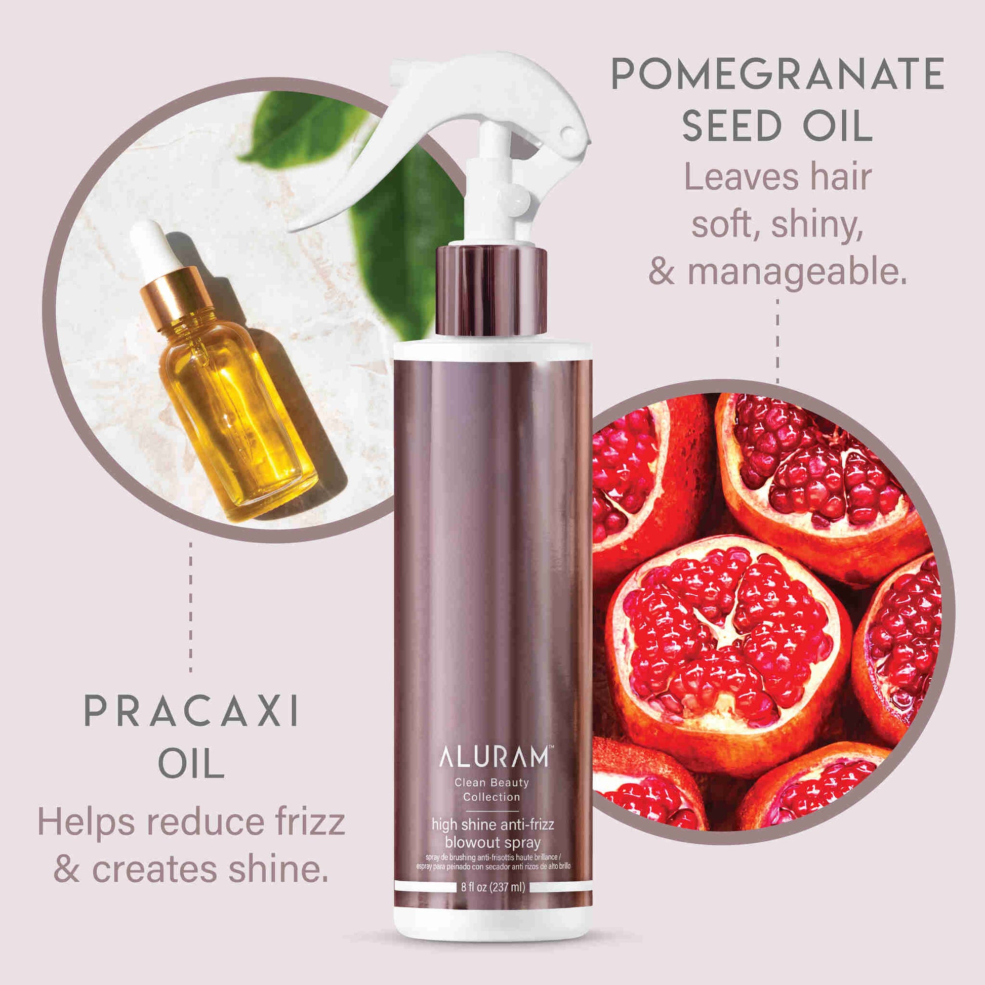 Aluram High Shine Anti-Frizz Blowout Spray