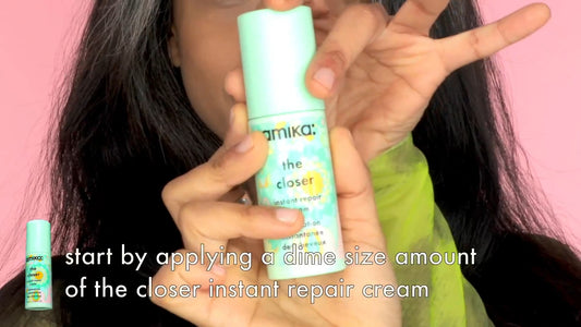 Amika The Closer Instant Split-End Hair Repair Cream 50ml – Seal, Smooth &amp; Strengthen in One Step | Amika | ProHair.ca
