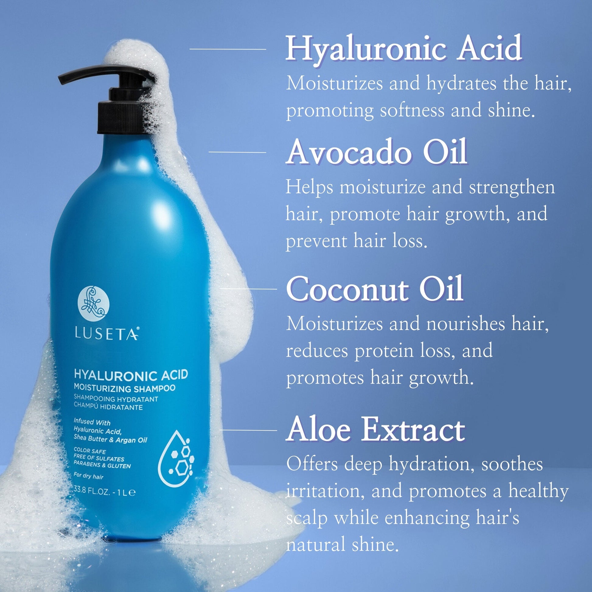 Luseta Hyaluronic Acid Moisturizing Shampoo