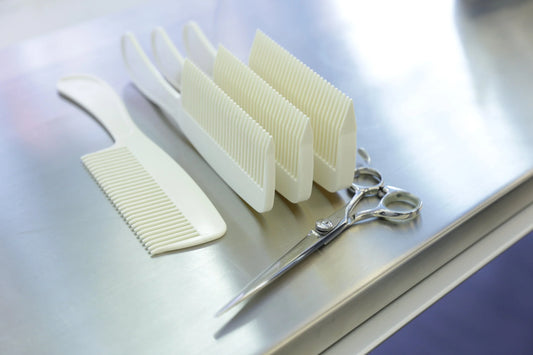 Reuzel x Franco & Co Cut Safe Comb Set 1–4 – clean manufacturer image, White